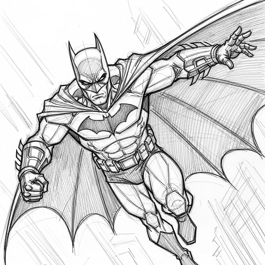 Batman Drawing Creative Sketch for Beginners