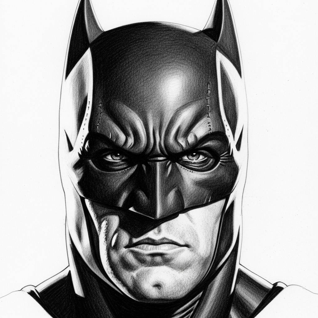 Batman Drawing Detailed Pencil Art