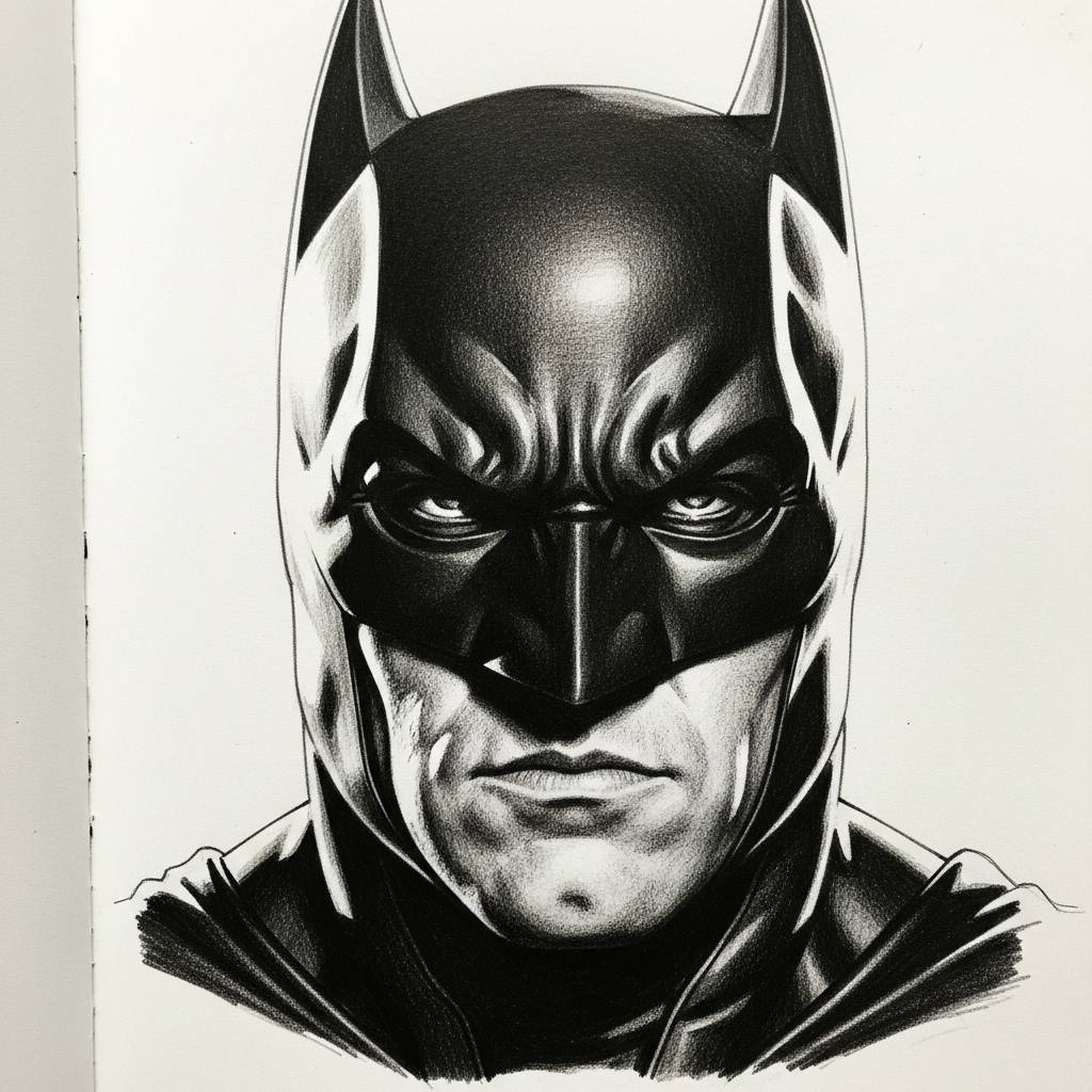 Batman Drawing Realistic Pencil Sketch