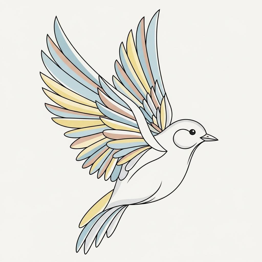 Drawing Ideas: Easy Bird Pencil Drawing