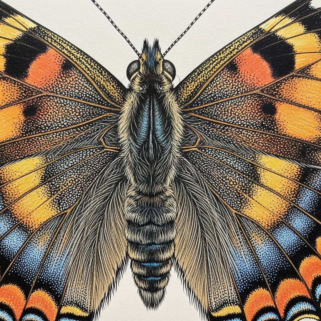 Drawing Ideas: Realistic Butterfly Pencil Drawing