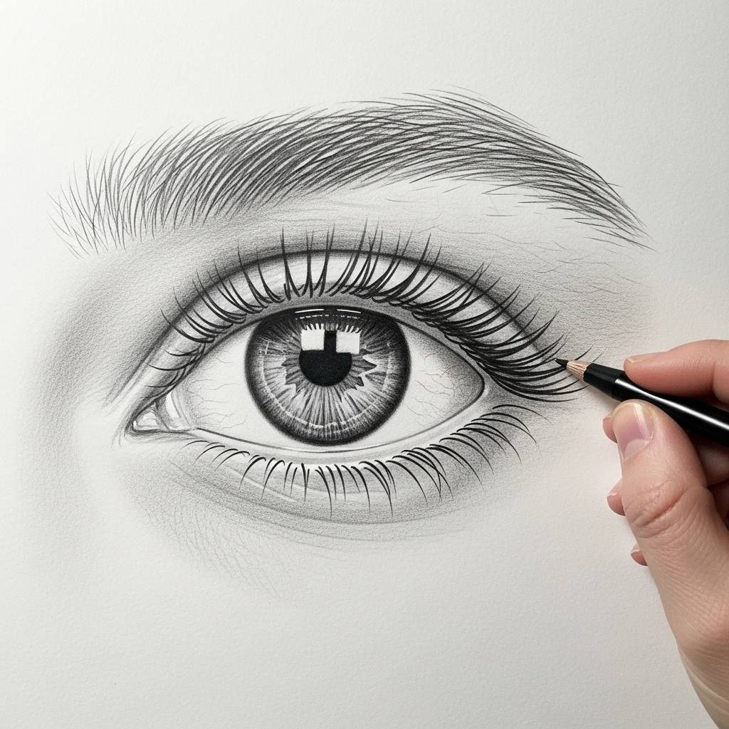 Drawing Ideas Realistic Eye Pencil Drawing Beginners