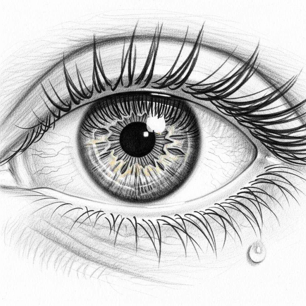 Drawing Ideas: Realistic Eye Pencil Drawing