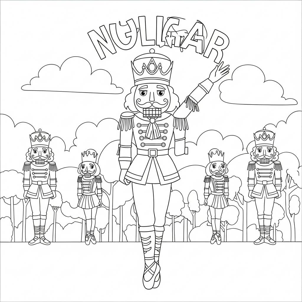 Nutcracker Ballet Coloring Page