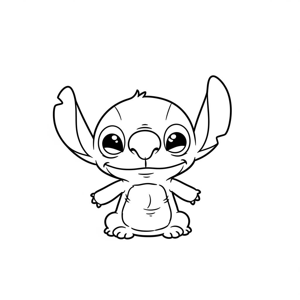 Stitch Drawing Ideas: Stitch Simple Line Art