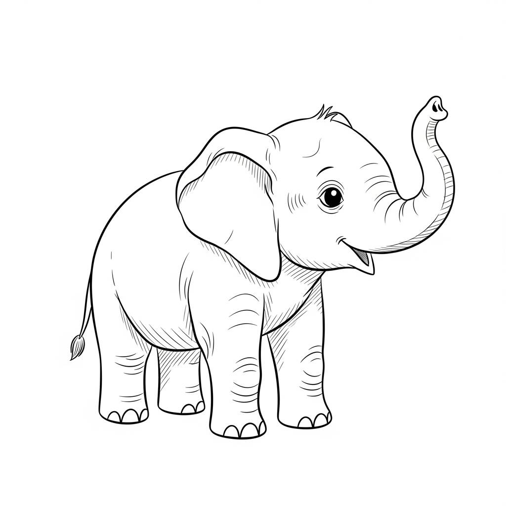 Stuff to Draw: Cute Baby Elephant Pencil Drawing