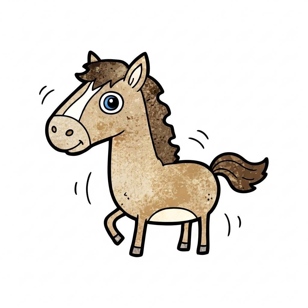 Stuff to Draw: Cute Cartoon Horse Doodle