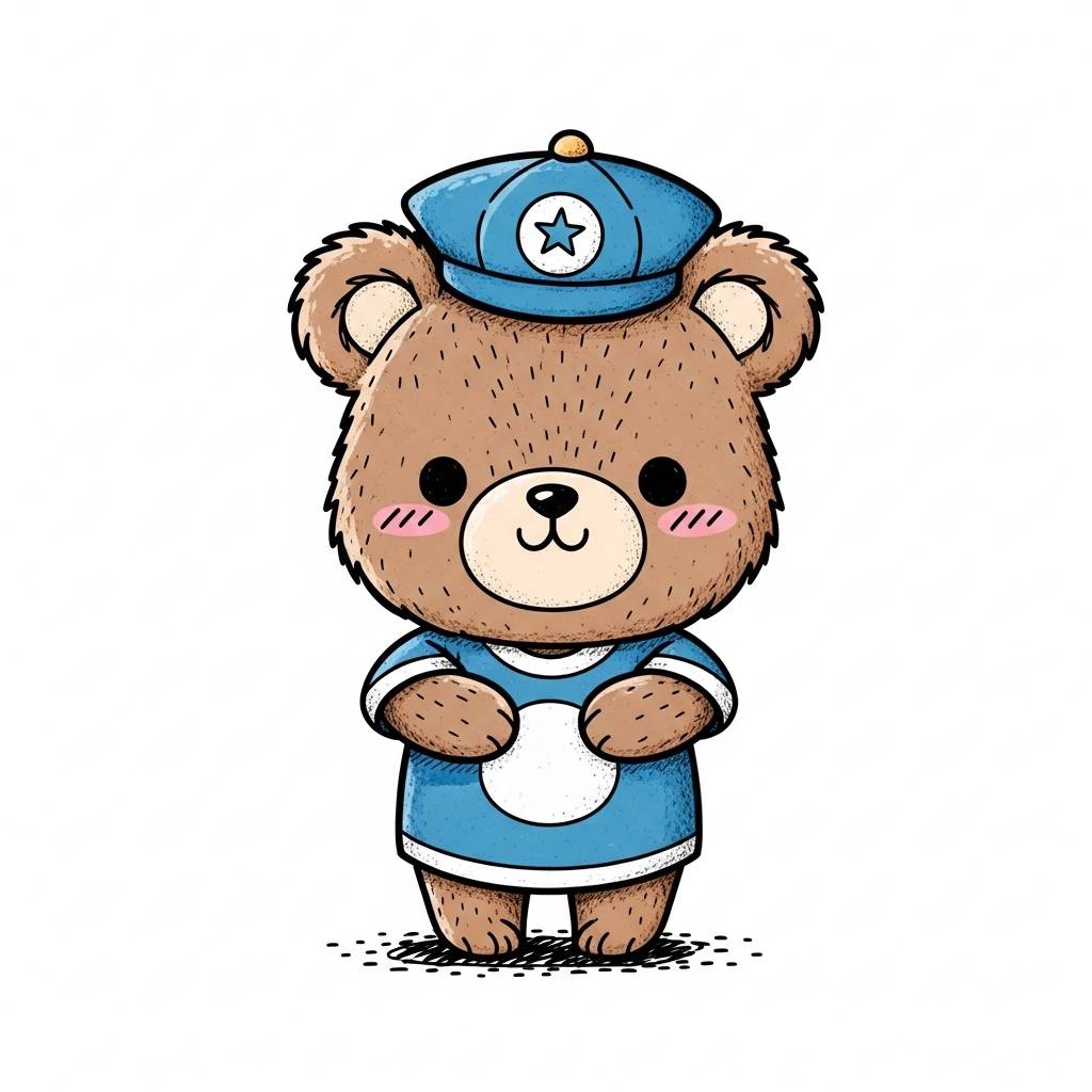 Stuff to Draw: Kawaii Bear Drawing for Kids