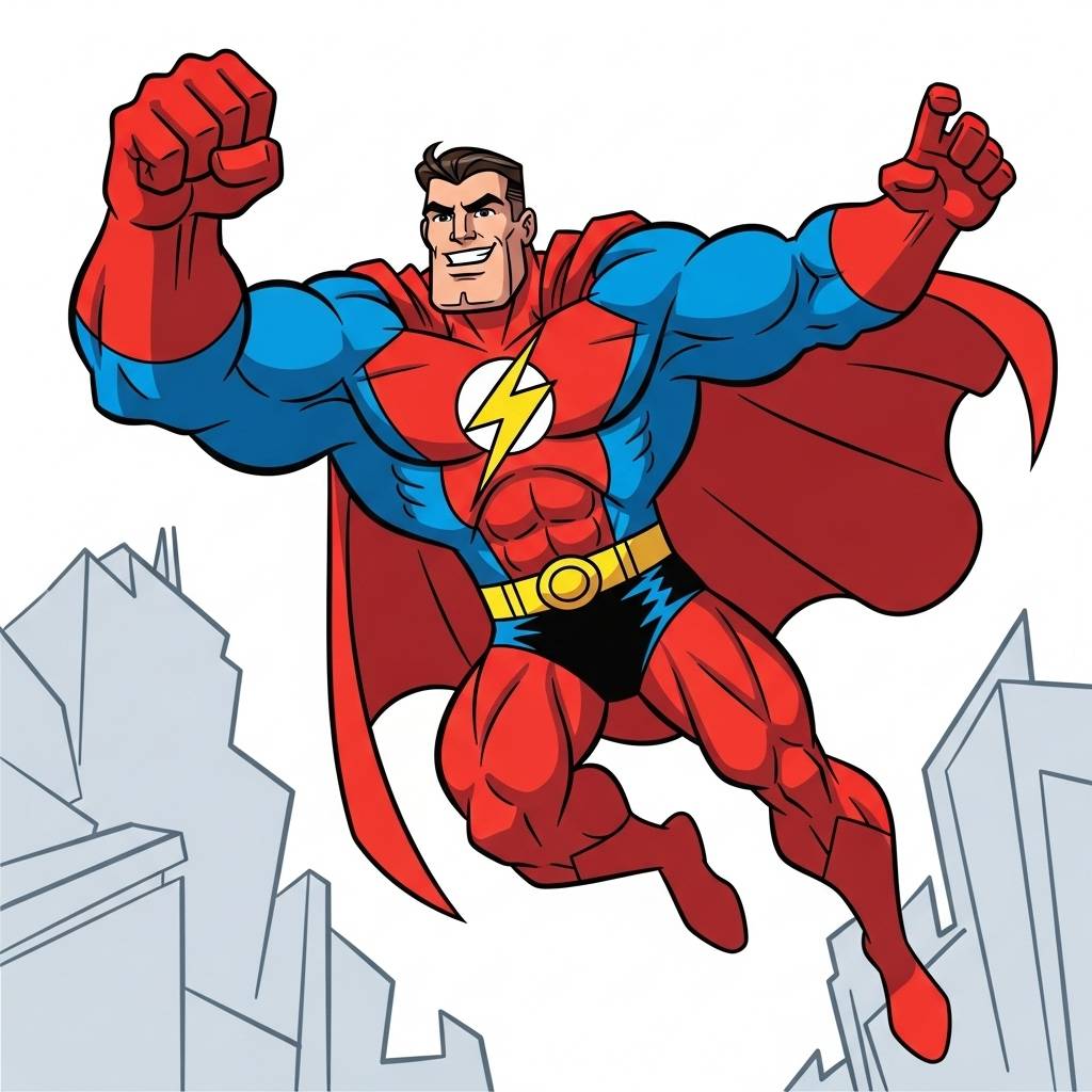 Things to Draw when bored: Cartoon Style Superhero