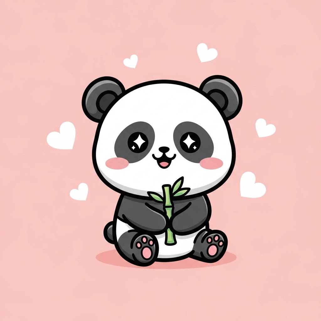 Things to Draw when bored: Kawaii Panda Doodle